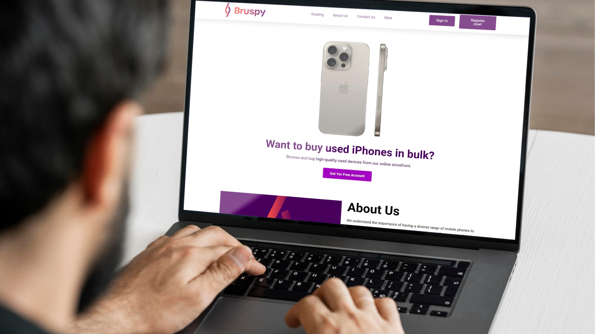 Bruspy Landing Page