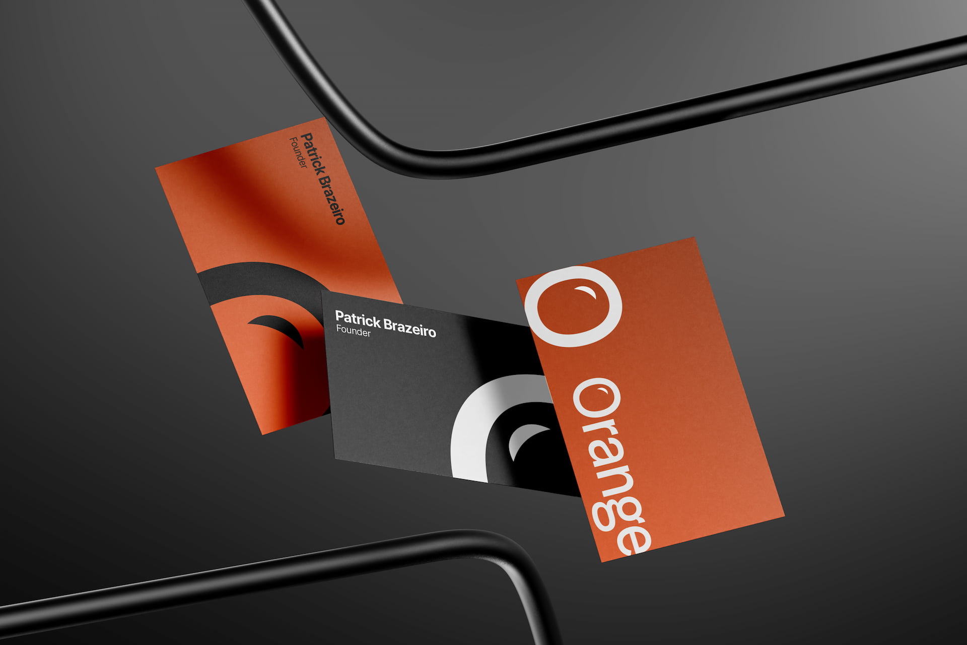 Orange Business Cards